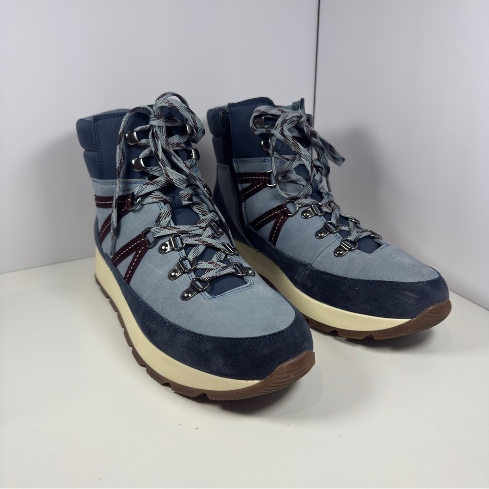 Alex Marie Navy and Burgundy Ankle Boots Women's Size 10 - Picture 3 of 10
